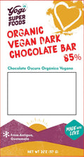 Cargar la imagen en el visor de la Galería, Organic Vegan chocolate negro 85%.
