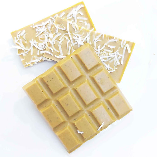 Leche dorada - Chocolate blanco vegano saludable - Yogi Super Foods