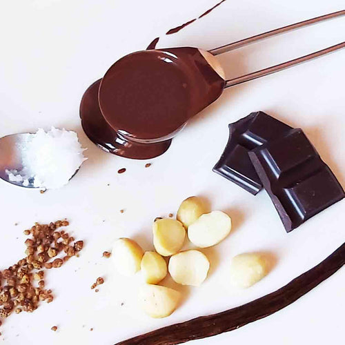Crema de chocolate y nueces de macadamia