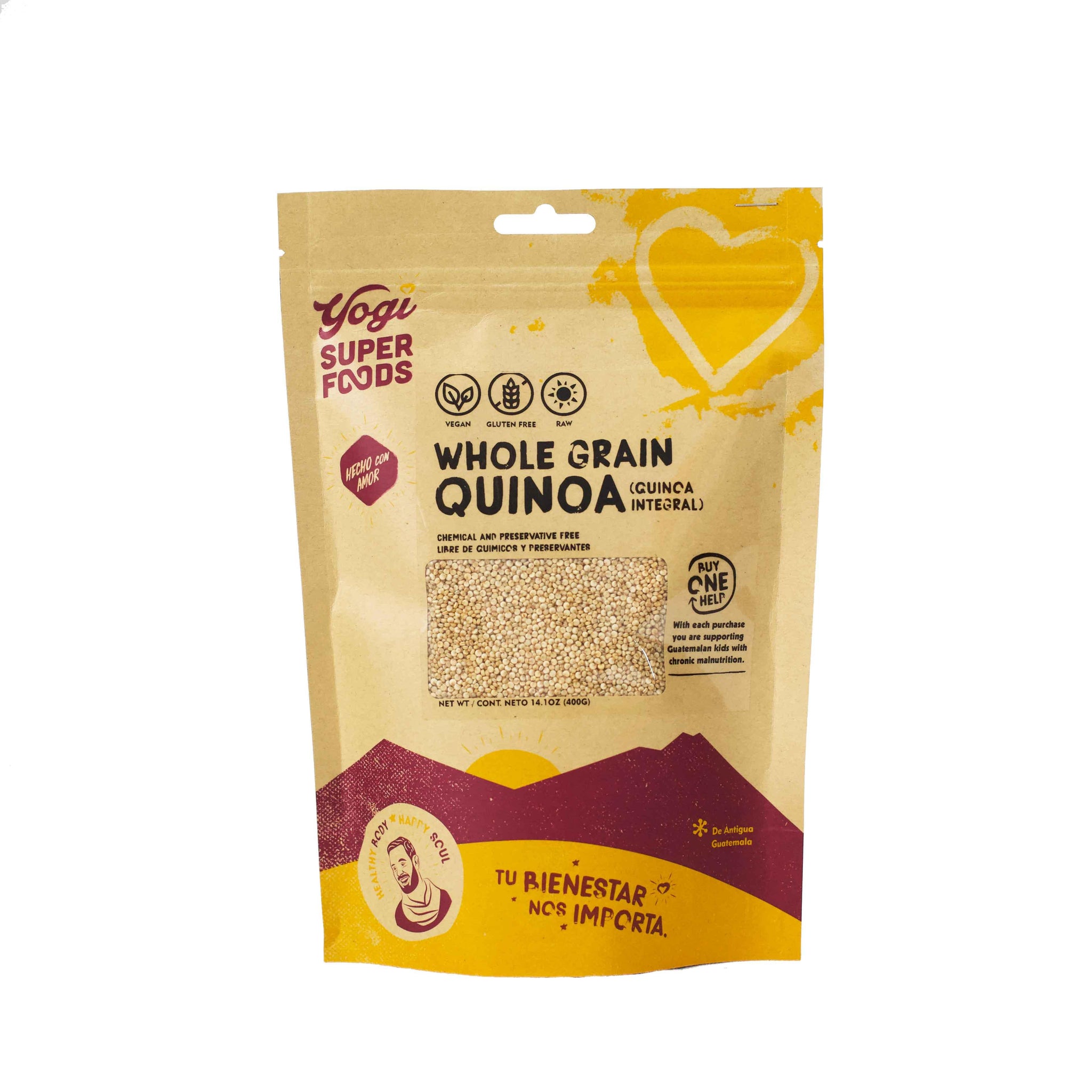 Quinoa orgánica de grano entero sin gluten alimentos Guatemala - Yogi Super  Foods